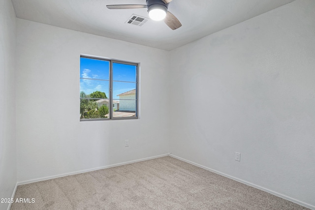 1236 S Boulder St Unit C, Gilbert, AZ 85296 - carpeted spare room featuring a ceiling fan and baseboards