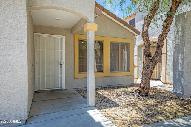 1236 S Boulder St Unit C, Gilbert, AZ 85296 - doorway to property with stucco siding