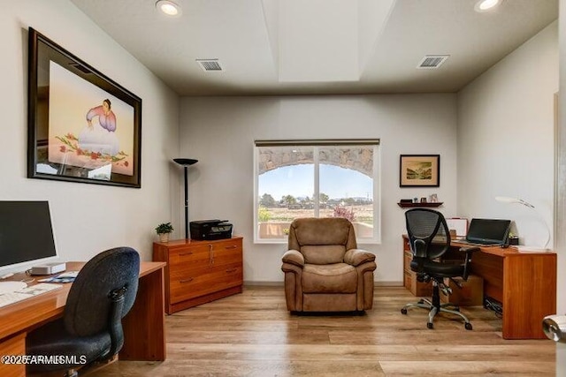 130 Brenna Dr, Chino Valley, AZ 86323 - office with wood finished floors and recessed lighting