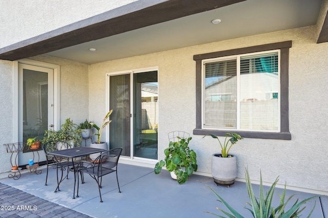 view of patio / terrace featuring outdoor dining space