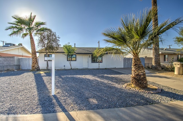 view of ranch-style home