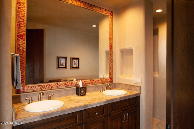 bathroom with vanity