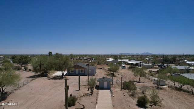 2573 E Superstition Blvd, Apache Junction, AZ 85119 - aerial overview of property's location featuring nearby suburban area and a mountainous background