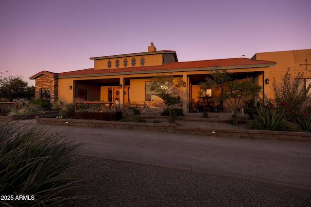 view of front of house featuring a porch