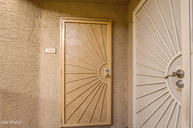 view of entrance to property