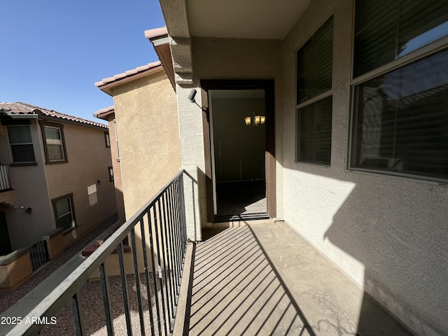 view of balcony