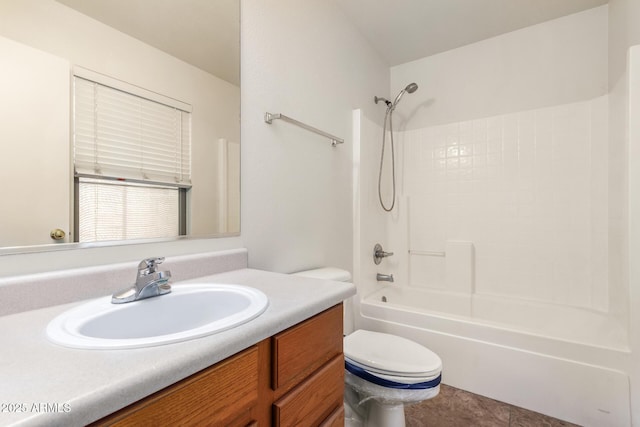 6085 S Wilson Dr, Chandler, AZ 85249 - full bath with washtub / shower combination, vanity, and toilet