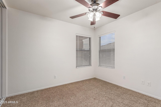 6085 S Wilson Dr, Chandler, AZ 85249 - carpeted empty room with a ceiling fan and baseboards