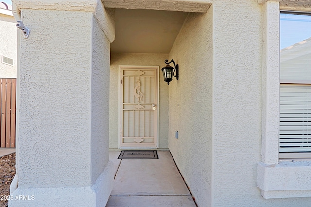 view of exterior entry