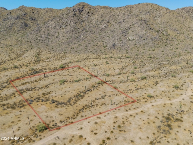 view of mountain feature with a desert view