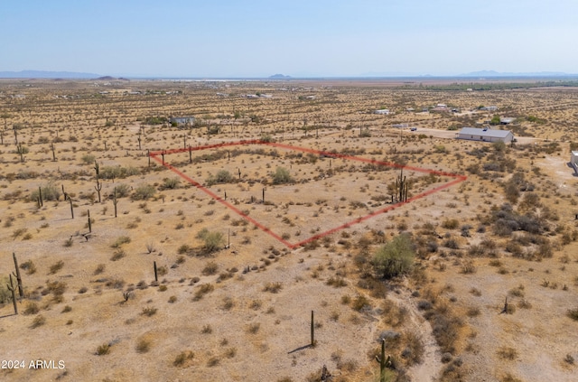 aerial view featuring a rural view