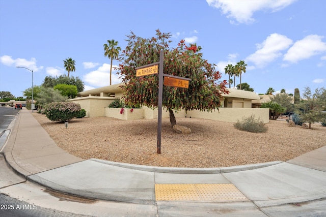 exterior space with stucco siding