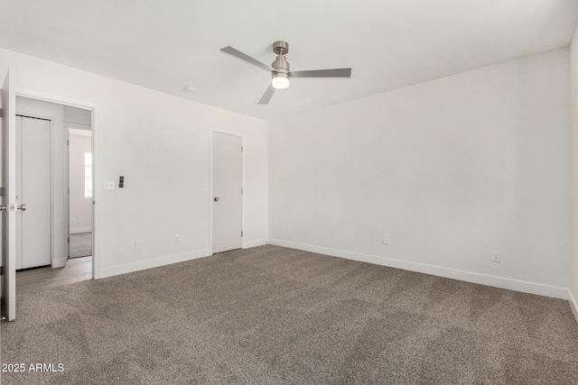 1727 W 12th Ave, Apache Junction, AZ 85120 - carpeted spare room featuring ceiling fan and baseboards