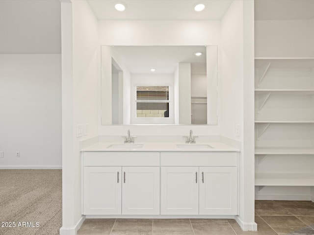 bathroom with vanity