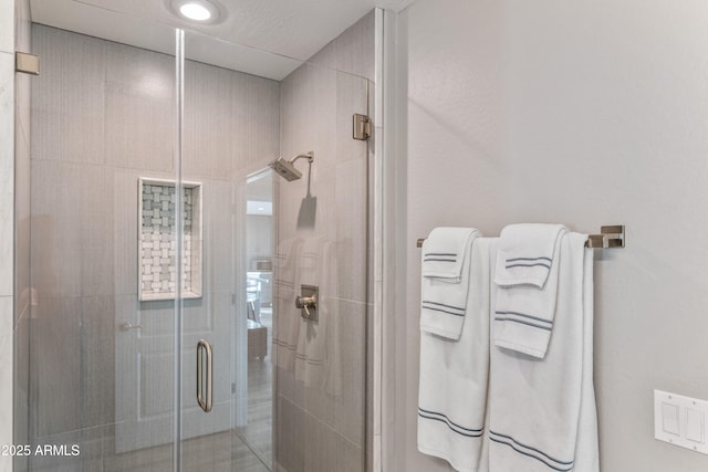 bathroom with walk in shower