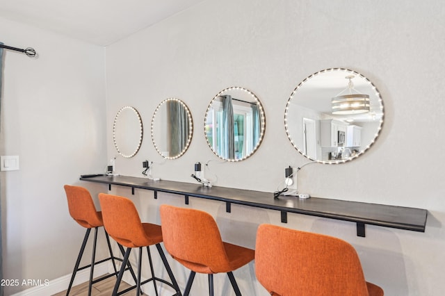 interior space with baseboards