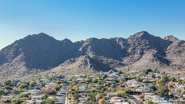 view of mountain feature