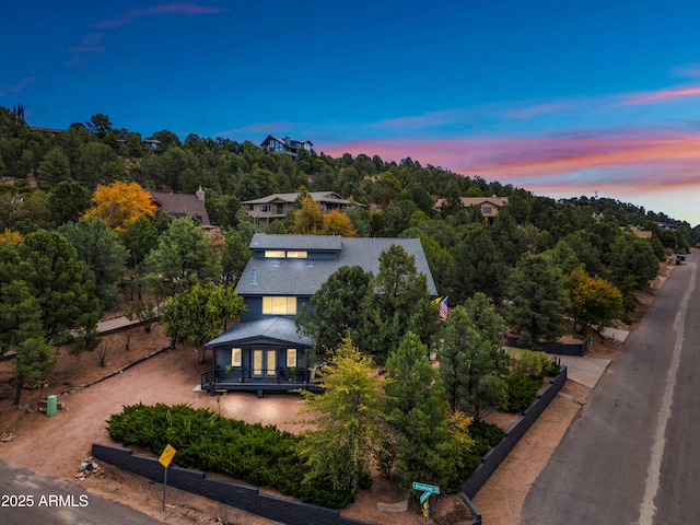 birds eye view of property