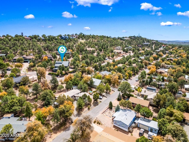 bird's eye view featuring a residential view