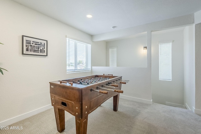 1021 S Almar Cir, Mesa, AZ 85204 - rec room with carpet floors, baseboards, and recessed lighting
