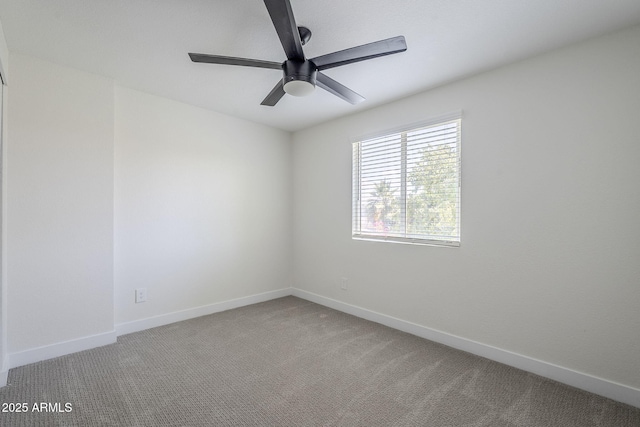 1021 S Almar Cir, Mesa, AZ 85204 - carpeted empty room featuring ceiling fan and baseboards