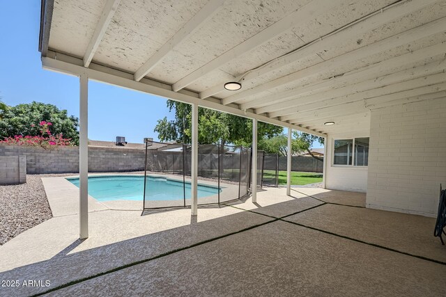 1021 S Almar Cir, Mesa, AZ 85204 - view of swimming pool featuring a patio and a fenced backyard