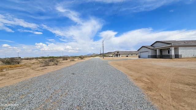 view of dirt / gravel road