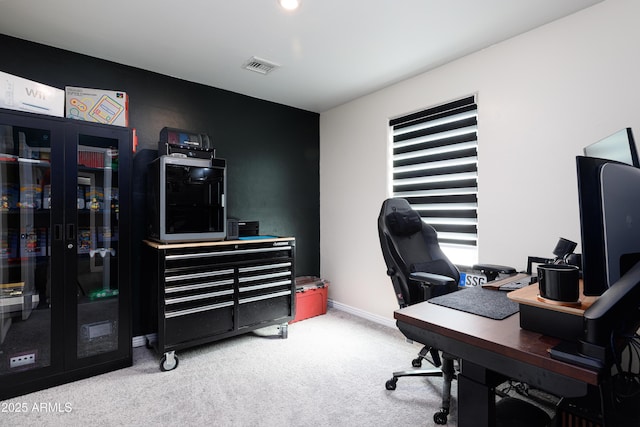 1635 W Cottonwood Bluffs Dr, Benson, AZ 85602 - office featuring carpet flooring and baseboards