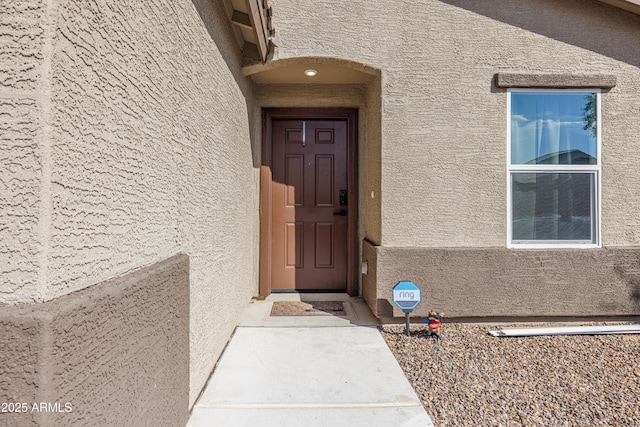 1635 W Cottonwood Bluffs Dr, Benson, AZ 85602 - property entrance with stucco siding