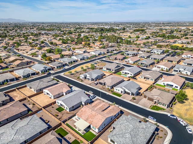 bird's eye view with a residential view