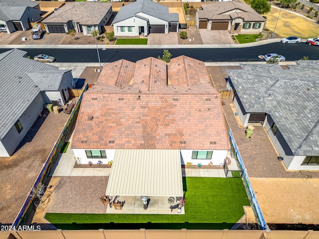 drone / aerial view featuring a residential view