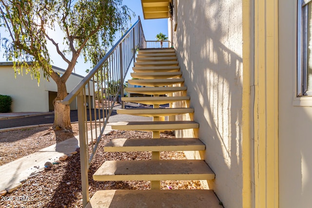 view of stairs