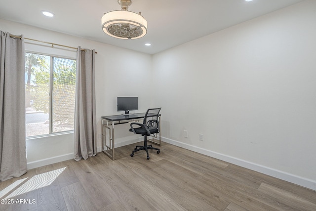 12234 S Pewaukee St, Phoenix, AZ 85044 - office with wood finished floors and recessed lighting