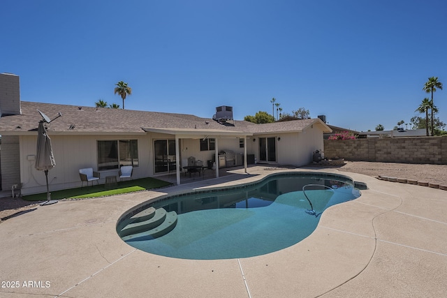 12234 S Pewaukee St, Phoenix, AZ 85044 - view of pool with a patio and a fenced backyard