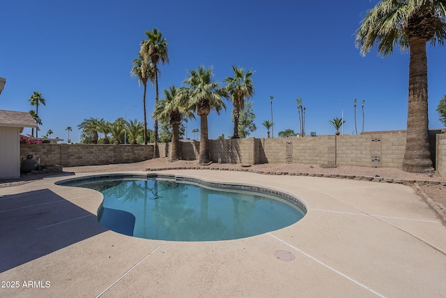 12234 S Pewaukee St, Phoenix, AZ 85044 - view of swimming pool with a fenced backyard and a patio area