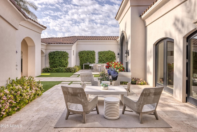 view of patio / terrace featuring outdoor dining area