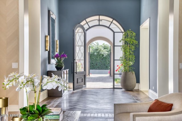 entrance foyer with baseboards