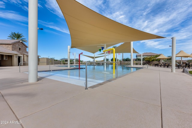 view of pool with a patio