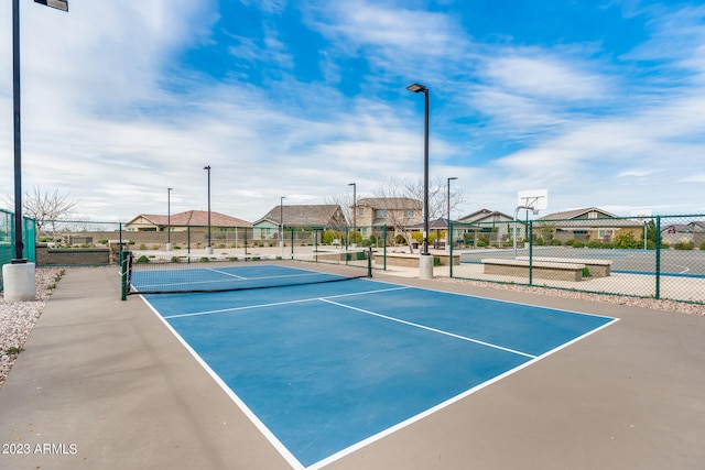 view of sport court