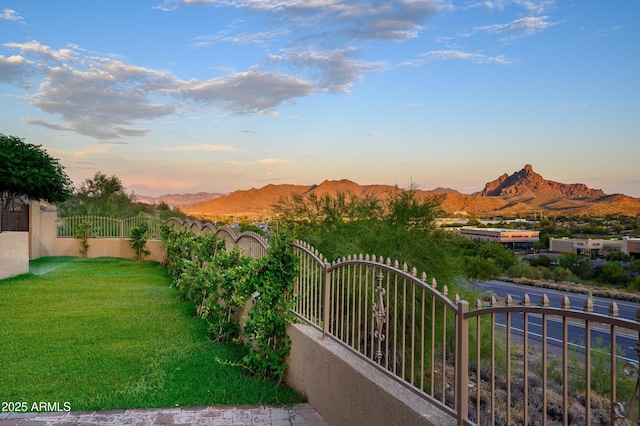 16569 E Trevino Dr, Fountain Hills, AZ 85268 - view of yard featuring a mountain view