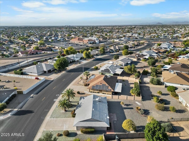 drone / aerial view featuring a residential view