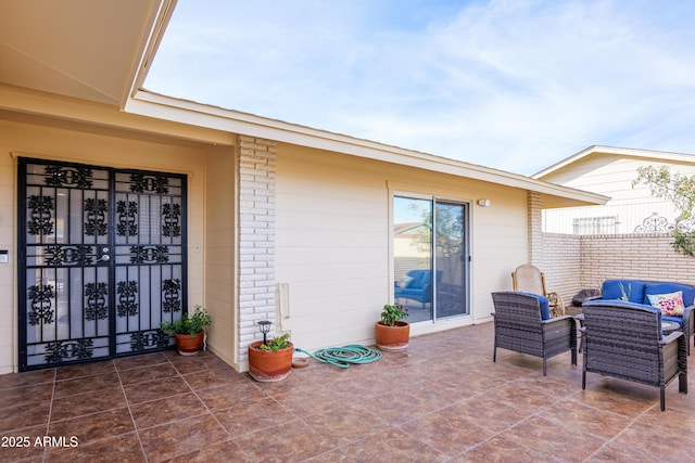 view of patio / terrace with outdoor lounge area