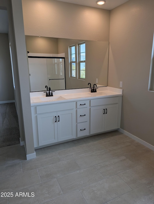 bathroom with vanity