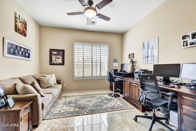 34014 N 43rd St, Cave Creek, AZ 85331 - office area featuring a ceiling fan