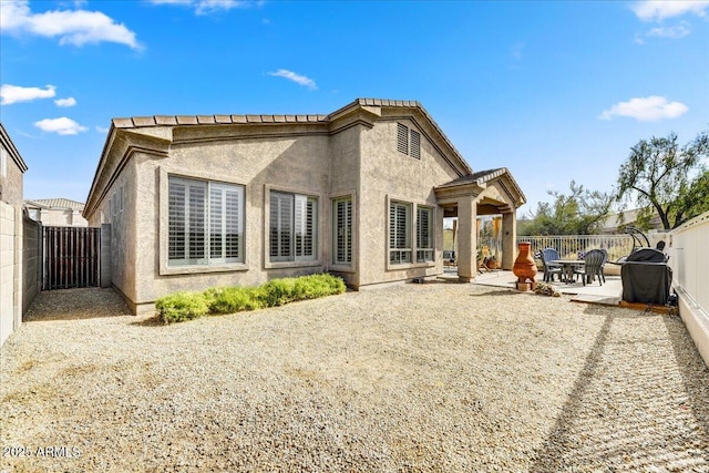 34014 N 43rd St, Cave Creek, AZ 85331 - back of house with a patio area, a fenced backyard, and stucco siding