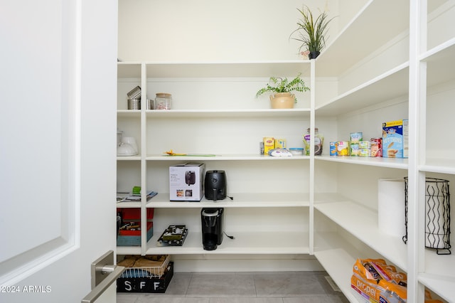 view of pantry