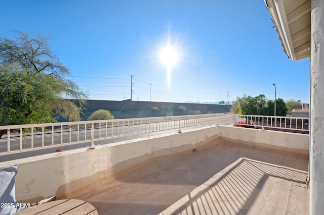 view of patio / terrace featuring a balcony