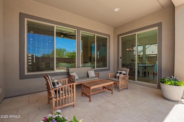 6356 S Granite St, Gilbert, AZ 85298 - view of patio featuring outdoor lounge area
