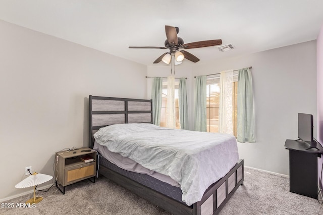 3821 N 125th Dr, Avondale, AZ 85392 - carpeted bedroom with baseboards and ceiling fan