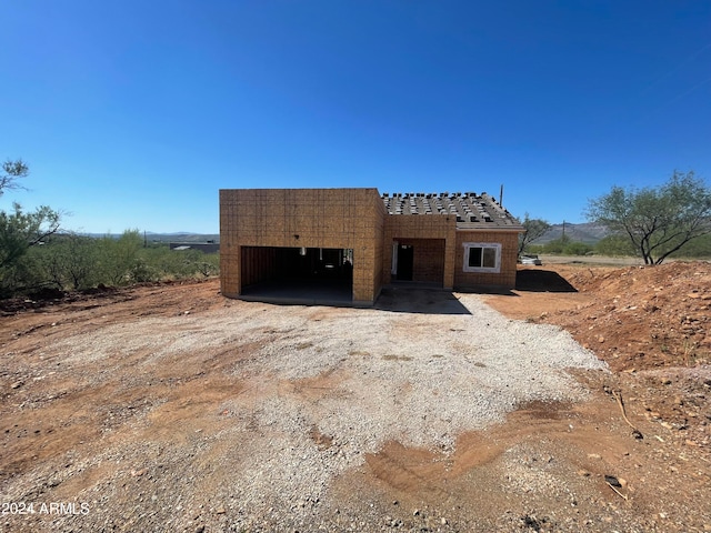 exterior space with a rural view